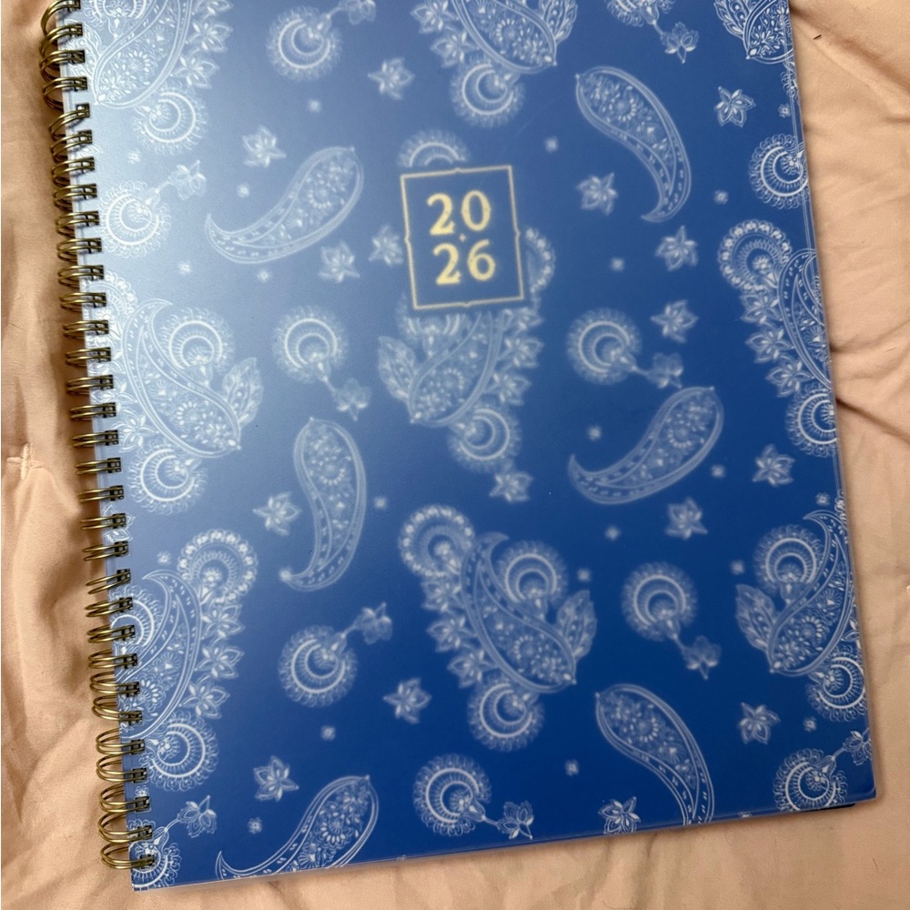 Blue Paisley Spiral Notebook